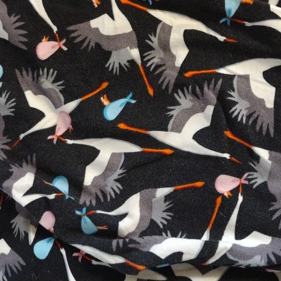 LuLaRoe OS Stork leggings - Picture 2 of 3